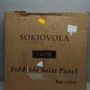 SOKIOVOLA N-Type 16BB 100W Portable Solar Panel 18V ETFE Portable Foldable Solar Charger NextGen 25% High Conversion Folding Solar Panel for Camping Outdoor RV