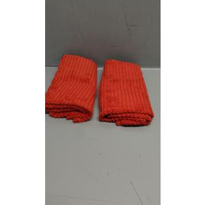 MIULEE Christmas Decorative Throw Pillow Covers for Couch Bed Livingroom 18x18 Inch Set of 2 Red Boho Accent Throw Pillows Broadside Striped Patchwork Soft Corduroy Pillowcases