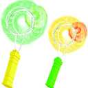 ArtCreativity Retro Light Up Toys Set for Kids- Includes 2, 8 Inch Gyro Wheels, Mesmerizing Spinning and Lighting Effects Design- Top Fun Gift for Boys and Girls