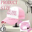 Bride and Groom Wedding Hats,You are Amazing hat You're Like Really Pretty hat, for Wedding Party (Pink)