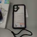 2025 New Designed for iPhone 16 Case Waterproof, [Built-in Screen Protector & Glass Camera Protector][Full Body Shockproof][IP68 Underwater][Dustproof][Dropproof] Phone Case for iPhone 16 6.1" (Black/Clear)