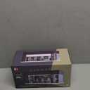 1/64 Scale Diecast Display Case for Hot Wheel Storage with LED Lights, Stackable Electric Garage with Voice Control, 3 Replaceable 3D Scenes Parking Lot Diorama for Model Cars (Black)