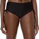 Catalina Womens Side Tie Bikini Swim Bottom Swimsuit (Large, Black)