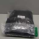 Fitted Black Round Tablecloth with Elastic 48 Inch Outdoor Table Cover Spandex Stretchy Solid Color Fabric Coffee Table Cloth for Party Wrinkle Free Non Slip