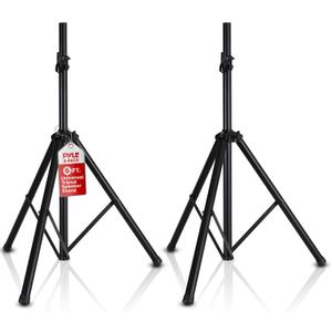 Pyle Universal Speaker Stand 2-Pack  Heavy Duty Tripod Mount Holder Set, Height Adjustable from 40 to 71, 35mm Insert Compatibility, Safety Pin and Knob Locking for PA, DJ & Studio Use