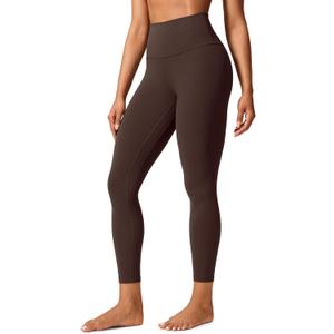 CRZ YOGA Butterlift Workout Leggings 25" - High Waisted Pilates Gym Athletic Womens Yoga Pants Buttery Soft (X-Large, Hot Fudge Brown)