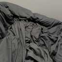 TAIMIT Full Size Comforter Set - 7 Pieces, Bed in a Bag Bedding Sets with All Season Soft Quilted Warm Fluffy Reversible Comforter,Flat Sheet,Fitted Sheet,2 Pillow Shams,2 Pillowcases,Dark Grey