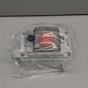 OELFFOW IP67 Button Switch Outdoor Waterproof Box Red Button Emergency Stop with Protective Cover Anti-misoperation Switch(AC/DC 6A-110V/3A-240V/2.5A-380V)