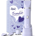 Electric Razors for Women - IPX7 Waterproof, Painless, Portable Bikini Trimmer Shaver, Body & Pubic Hair Removal Machine, Womens Lady Shaving Trimmers for Legs, Private Area - Purple