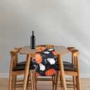 Halloween Table Runner, 72.44x13in Halloween Table Decorations Polyester Pumpkin Boo Ghost Runner Seasonal Fall Spooky Table Decorations for Outdoor Indoor Halloween Party Supplies