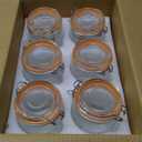 32 Oz Glass Mason Jars with Airtight Lids 6 Pack, Wide Mouth Canning Jars with Clip Top Lids for Kitchen Storage Pickling Salad Jams Coffee Beans