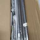 Double Curtain Rods, Wrap Around Curtain Rod for Windows, Internal Splicing 1'' Front and 5/8'' Back Adjustable Curtain Rod with Aluminum Finials and Brackets (Dark Bronze, 28-120")