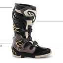 Alpinestars Men's Tech 7 Enduro Boot, Dual-Compound Enduro Sole Grip & Durability, Black/ Dark Gray/ Gold, 9