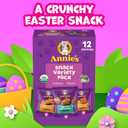 Annie's Organic Variety Pack, Cheddar Bunnies, Bunny Grahams and Cheddar Squares, 12 Pouches, 11 oz (EXP 04/19/26)