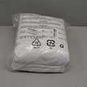 Amazon Basics 4 Piece Comfortable Cotton Jersey Bed Sheet Set, Includes Soft Flat and Fitted Sheets, Pillowcase, Queen, White, Solid