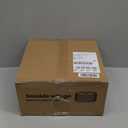 Boho Rattan Lamp Shade, 12.6" Top x 12.6" Bottom x 7.68" High, Natural Rattan & Linen Double Layer Lamp Shades for Floor Lamps Table Lamps Chandelier, UNO Fitter Lampshade Replacement, Easy Assembly