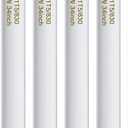 4 Pack 24 inch F17T8/841 17 Watts Light Bulb, 2 Foot Straight Luminous Tube T8 Tube Light, 4100K Cool White 1400 Lumen G13 Medium Bi-Pin Cap 4 Count, White 