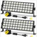 150W LED Shop Light, 18000LM 6000K Daylight White Super Brighter, IP66 Waterproof Garage Light with 10 FT Cord & On/Off Switch, Bay Lighting for Workshop Yard Garage Warehouse, 2 Pack