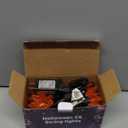 WATERGLIDE Halloween C6 String Lights, 33ft 100 LED Black Wire Fairy Lights with 29V Safe Adaptor, 8 Lighting Mode, Waterproof for Indoor Outdoor Patio Xmas Tree Party Decor, Orange