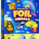 Dan&Darci Foil Art Kit for Kids - Arts and Crafts for Kid Ages 4-8, 4-6, 5-7, 5-8, 6-8 - 5 Year Old Girl Gifts - Fun Kits Projects Activities - Girls Birthday Gift - Craft Age 4 5 6 7 8 Years