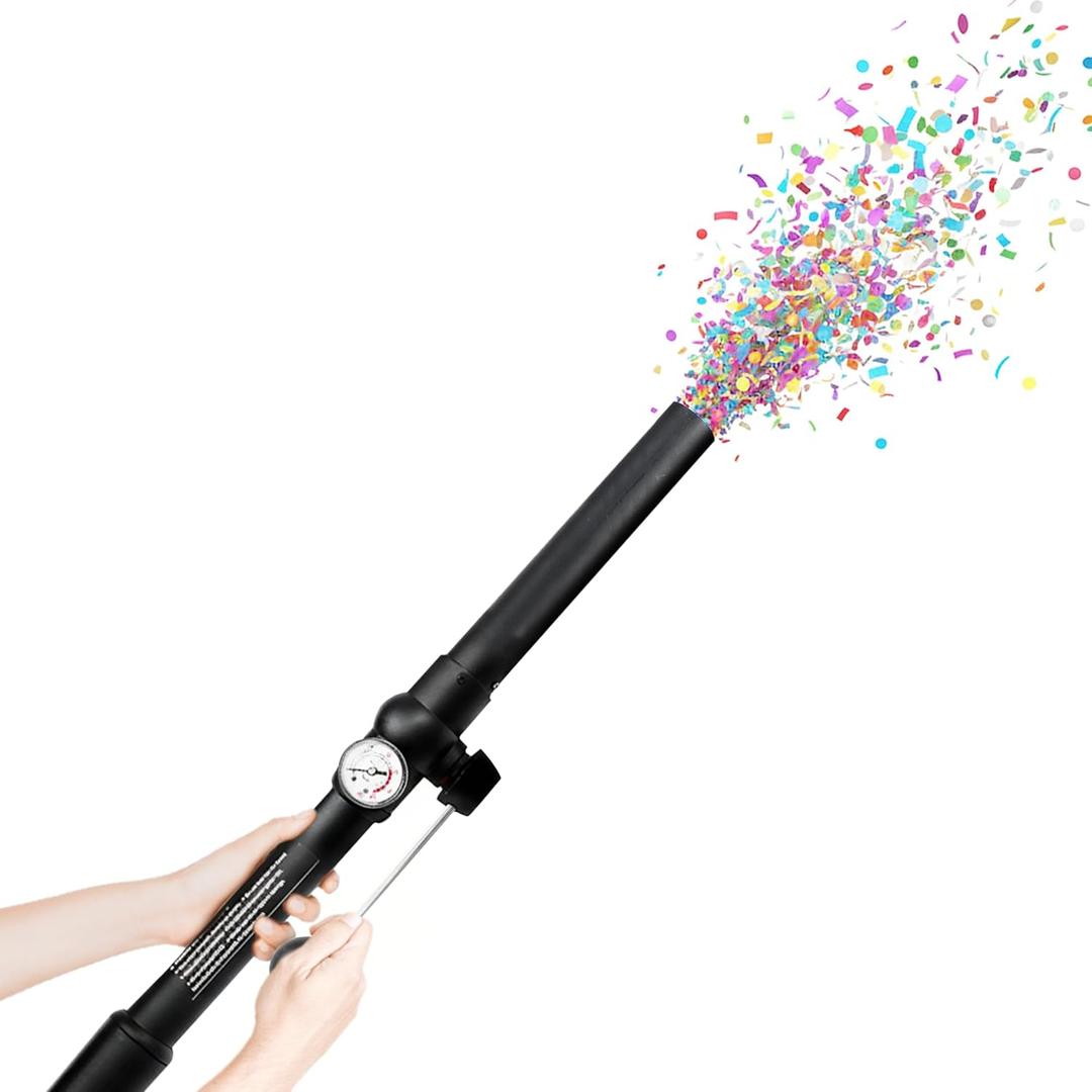 Reusable Confetti Cannon  Eco-Friendly Party Popper for Weddings, Birthdays, Anniversary, & Events  Easy to Refill & Use  Celebrate with a Burst of Fun!
