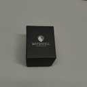 ROTHWELL Single Watch Travel Case with Accessory Compartment | Compact PU Leather Protective Box w/Microsuede Interior | Fits Watches & Smartwatches Up to 55mm | Accessory Lid for Jewelry (BlackGrey)