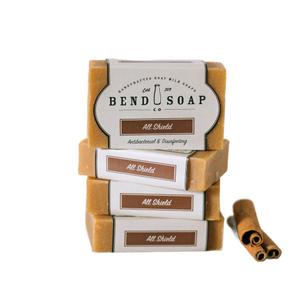 Goat Milk Soap Natural Skin Care with Coconut & Olive Oil Body & Hand Soap for Sensitive Skin & Eczema by Bend Soap Co., 4.5 oz, All Shield