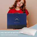 Talatex Talalay 100% Natural Premium Adjustable Latex Pillow, Shredded Latex Pillow Helps Relieve Pressure, Perfect Package Best Gift with Removable Tencel Cover (SilkStrand, Standard)