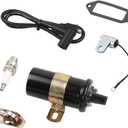 Ignition Coil, Breaker Points, Spark Plug & Wire, Condenser Compatible with Kohler K-Series Tractor K91 K141 K161 K181 K241 K301 K321 K341 Engines