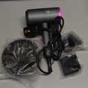 slopehill Professional Ionic Hair Dryer, Powerful 1800W Fast Drying Low Noise Blow Dryer with 2 Concentrator Nozzle 1 Diffuser Attachments for Home Salon Travel (Grey)