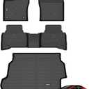 ANBINGO Floor Mats & Cargo Liner Custom for Toyota Prius & Prius Prime 2026 2025 2024 2023 All Weather Prius Car Mats 1st, 2nd Row Set & Cargo mat Prius Floor Mats 2026 Accessories-Black