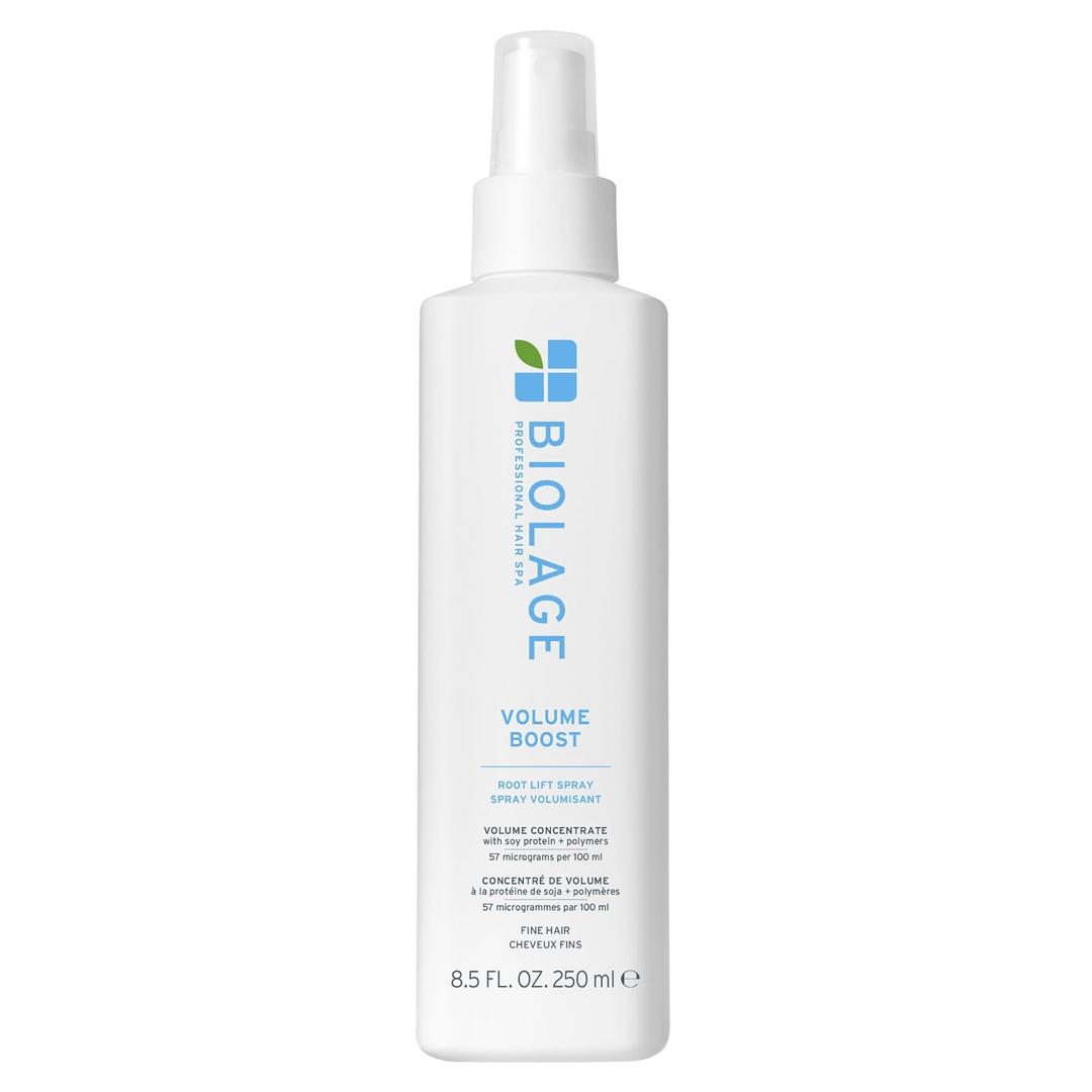 Biolage Volume Boost Volumizing Spray  Adds Bounce, Movement & Fullness, Root Lift Spray for Fine Hair, Soy Protein & Polymers, ParabenFree & Vegan, 8.4 Fl Oz