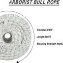 3/8 Inch x 100 Feet 4800Lbs Double Braid Polyester Strong Pulling Strength Rope