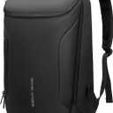 Muzee Business Backpack,Waterproof bag for Travel Flight Fits 17.3Inch Laptop With USB Charging Plug (2-Pocket, Black)