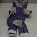 Winter Small Medium Dog Coat,Hooded Four-Legged Dog Jacket Cotton-Padded for Puppy Cat Doggie Pets Dog Clothes Apparel Clothing (Navy, Small)