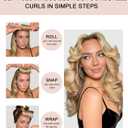 Classic Heatless Curls Overnight Rods - Upgraded Directional Grip Velvet Heatless Hair Curler to Sleep in No Heat Heatless Curling Flexi Rods Foam Hair Rollers for Blowout Look Long & Medium Hair