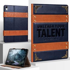 Case for iPad (A16) 11th/10th Gen 11"/10.9" 2025/2022 | Microfiber Leather Protective Cover,Magnetic Closure,Smart Folio Auto Sleep/Wake,Adjustable Stand,Shockproof,Dark Blue