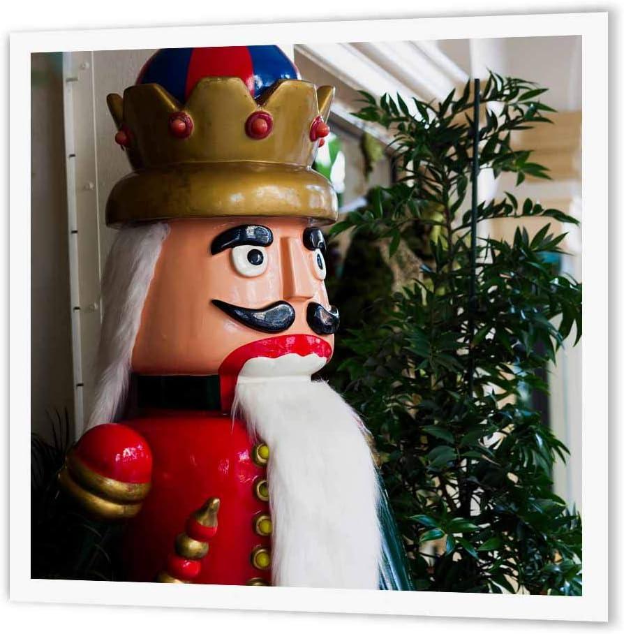 3dRose ht_205627_3 USA, Florida, Palm Beach, Worth Avenue, Large Nutcracker Statue Iron on Heat Transfer, 10 by 10"