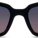 Peepers by PeeperSpecs Women's Myrtle Sun Rectangular Sunglasses (Black)