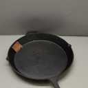 King Kooker 20-inch Oversized Seasoned Cast Iron Skillet Heavy Duty Pan Ideal for Gas Grill, Oven, Campfire Use (Black)