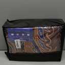 Nesker 7 Pcs Comforter Set King Size, Paisley Boho Plant Bedding Set for Kids and Adults, Bohemian Retro Floral Bed Sheet Sets with Fitted Sheet 2 Pillowcases & 2 Shams