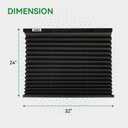 RV Blinds for Camper Windows, Camper Replacement Blinds, Privacy Protection, RV Window Shades for RV, Camper, Travel Trailer, Black (32" W x 24" L)