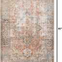 Loloi Loren Collection LQ-15 Terracotta/Sky 5'-0" x 7'-6" Area Rug