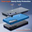 zapica Designed for Samsung Galaxy S26 Plus Case, Deep Blue