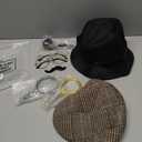 Jeyiour 8 pcs Detective Costume Accessories for Adults Detective Hat Kit Outfit Party Decoration