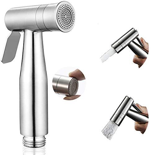 Handheld Bidet Sprayer for Toilet, Soosi Dual Mode Spray Head (Jet/Soft) Baby Cloth Diaper Sprayers Bidets for Toilet Stainless Steel Bathroom Hand Held Muslim Shattaf (Bidet Sprayer Head Only)