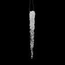 Vickerman 8" Clear Icicle Christmas Ornament - Clear - 6-Pack - Shatterproof Plastic - Sparkly and Glittery Accents - Festive Holiday Decor - Fun Christmas Decor - Reliable and Durable
