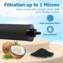 Water Filter Replacement for Berkey BB9-2 Black Activated Carbon Filters, Compatible with Berkey Gravity Water Filter System, Pack of 4