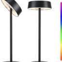 Cordless Lamp, Rechargeable Table Lamp, Battery Operated, RGB Dimmable Touch Control, 3 Color Temperatures, LED Memory Function, Portable Outdoor Waterproof Desk Lamp, Restaurant Dining Patio Kitchen