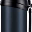2L/68oz Large Coffee Bottle for Travel, Flasks for Hot and Cold Drinks, Stainless Steel Vacuum Insulated Hot Water Bottles with 2 Cups for Hiking/Camping, Keep Hot 24Hrs (Blue) (67.6 Ounces)